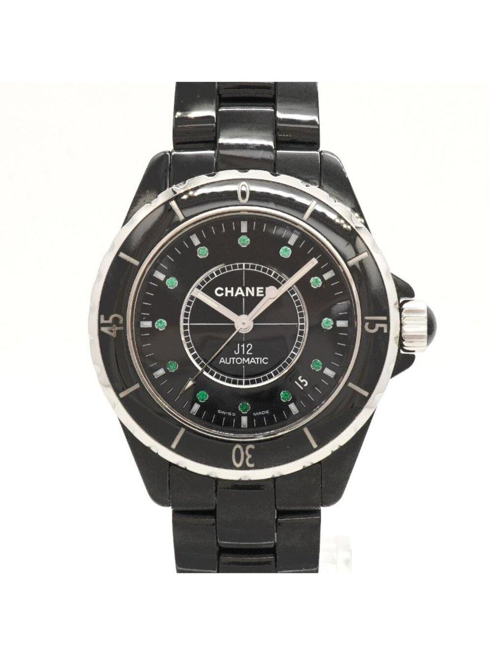 Chanel Emerald Black Watch Green